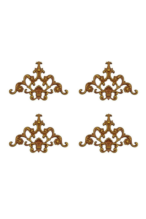 Dekoratif Kahve Eskitme 4'Lu Motif Paketi