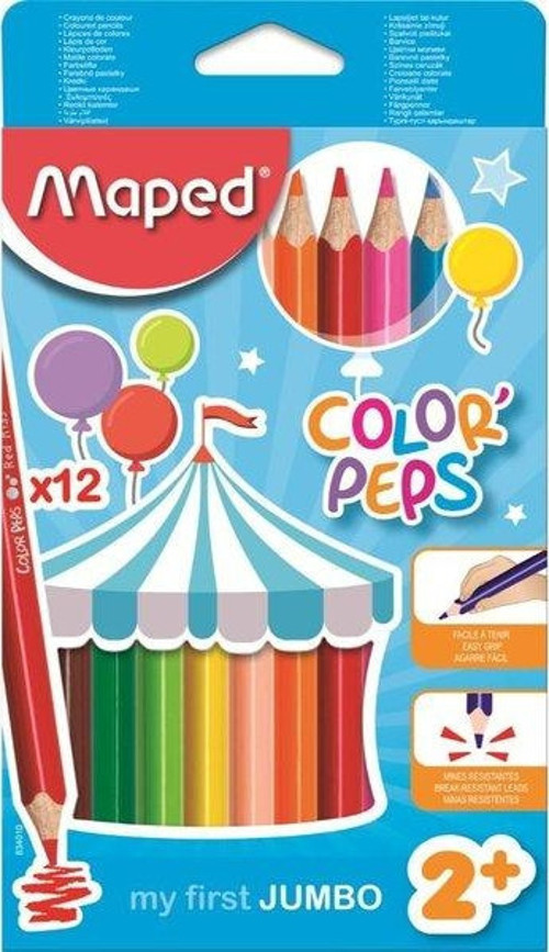 Maped Color'Peps Maxı Kuru Boya 12'Li Kutu