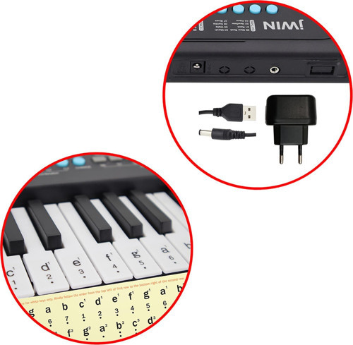Jwin CMK-1237 37 Tuşlu Elektronik Org (Etiket. Adaptör Hediye) - Mor 5