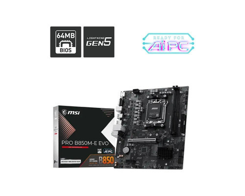 PRO B850M-E EVO DDR5 ANAKART 8200MHz(OC)