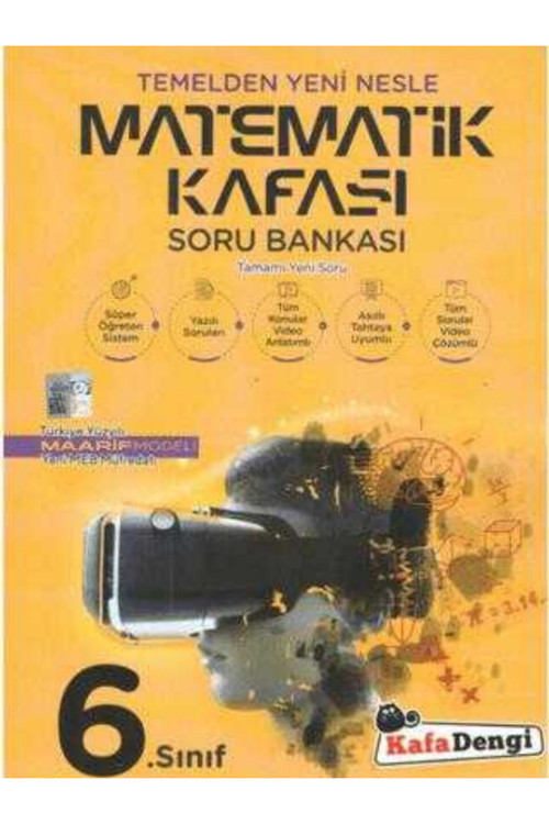 Kafadengi 6. Sınıf Matematik Kafası Soru Bankası (Tümü Video Çözümlü)