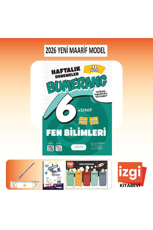 6. Sınıf Bumerang Fen Bilimleri 32 Haftalık Denemeler (Güncel Müfredat)