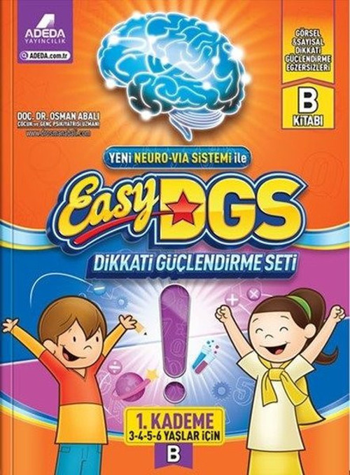 Easy Dikkati Güçlendirme Seti 1.Kademe 3-6 Yaş B Kitabı