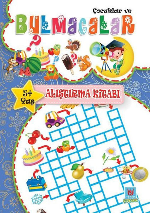 Çocuklar ve Bulmacalar 5+Yaş Alıştırma Kitabı