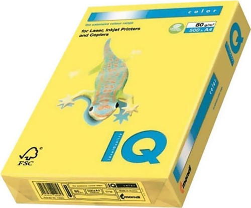Iq Renkli Kağıt A4 80Gr/500 Kanarya Sarısı