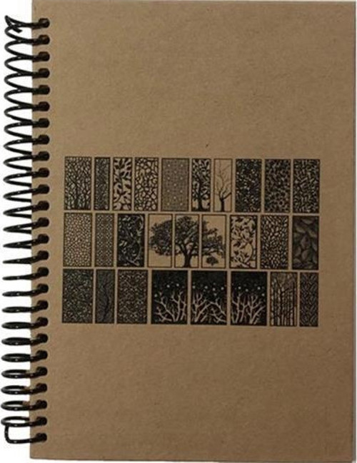 A5 Kraft Kapak Spiralli Defter 100 Yaprak Kareli