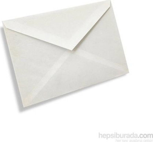 Asil Mektup Zarfı Ölçüleri 114X162 Beyaz 500 Adet