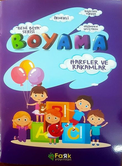 Harfler ve Rakamlar-Beni Boya Serisi-Boyama