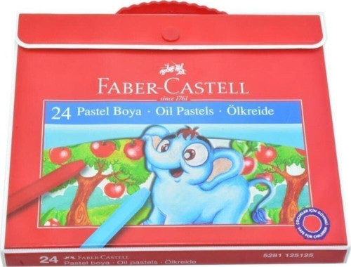 Plastik Çantalı Tutuculu Pastel Boya 24 Renk