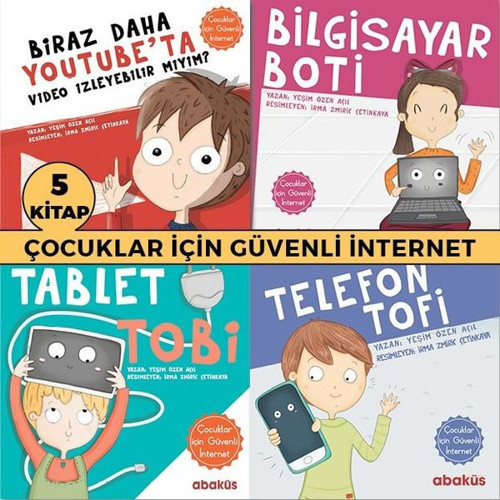 Çocuklar için Güvenli İnternet Seti-5 Kitap Takım