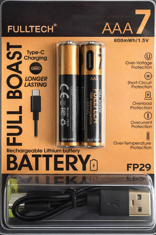 Şarjlı İnce Pil AAA Şarj Edilebilir Kumanda Pili 1.5V 800mWh Lityum-İon İnce Pil AAA7 Type-C Şarjlı 2