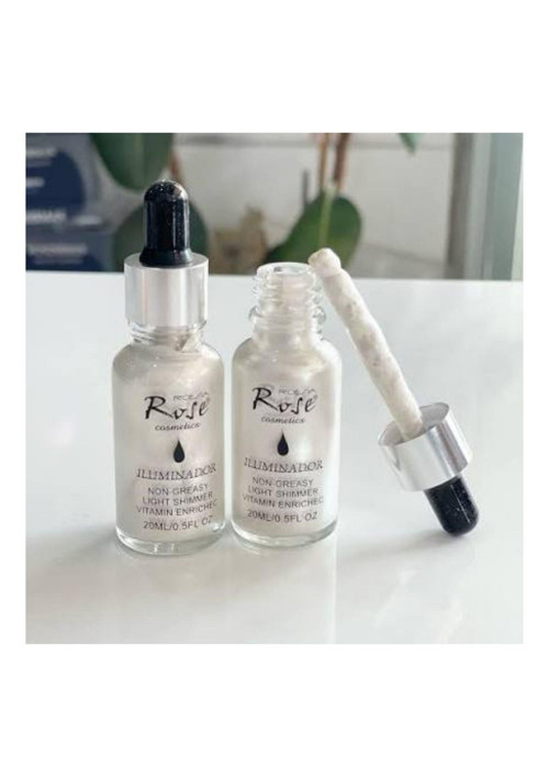 Rose Likit Aydınlatıcı - Yağsız Vitaminli Islak Bitişli Sıvı Highlighter 20 ml