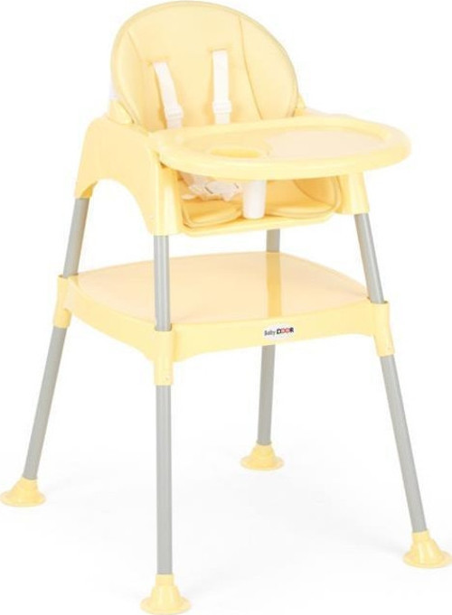 Mama BREZEE Çalışma Masalı Pedli Mama Sandalyesi Sarı 3 in 1