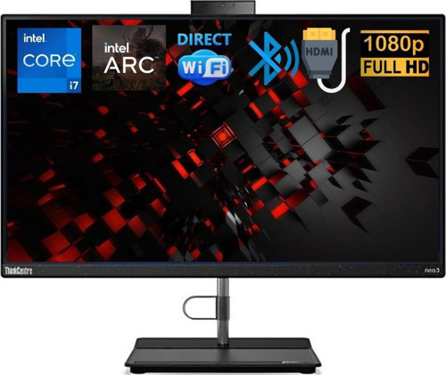 Thinkcentre Neo 50A i7-12700H 8GB 512GB M.2 SSD 12B90048TX ATL12 4GB A370M 23.8" W11Pro All In One Bilgisayar