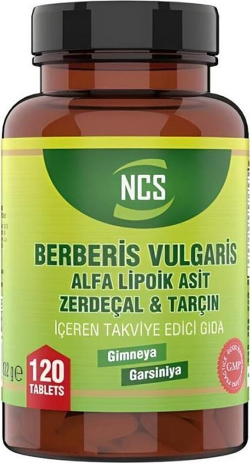 Berberis Vulgaris Alfa Lipoik Asit Tarçın Zerdeçal 120 Tablet