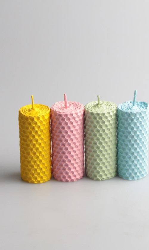 Balmumu Kutulu Mum Paleti 4 lü Pastel