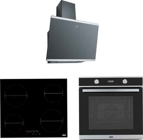 Siyah Ankastre Set (Fpj 615 V Bk/ss- Fhr 604 C T Bk - Fsm 86 H Xs)