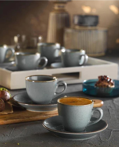Lima Pearl Türk Kahvesi Fincan Takımı 6 lı
