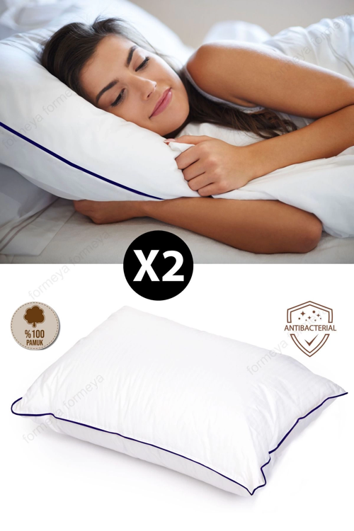 2 Adet Climate Nano Jel Yastık Otel Yastığı 50x70 Cm %100 Pamuk Dış Kumaş