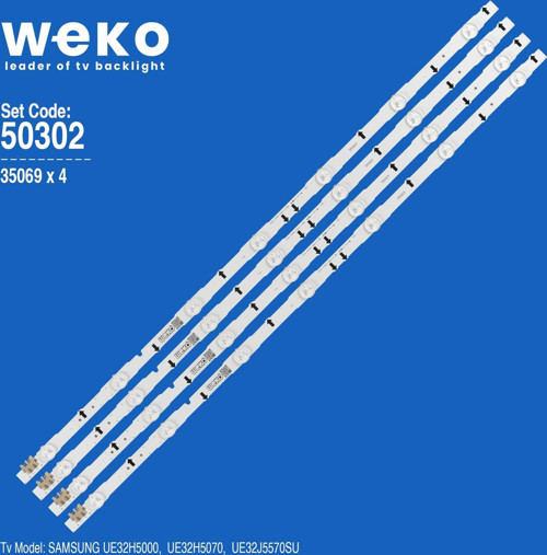 WKSET-5302 35069X4 D4GE-320DC1-R2 - D4GE-320DC1-R1 4 ADET LED BAR