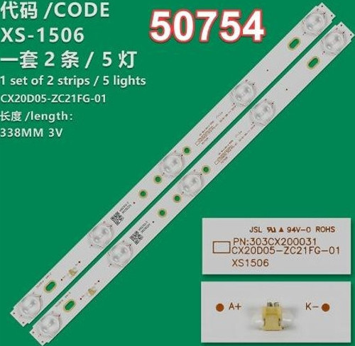 WKSET-5754 35278 CX20D05-ZC21FG-01 5S1P - 125-130/3.2-3.3 - 303CX200031 2 ADET LED BAR