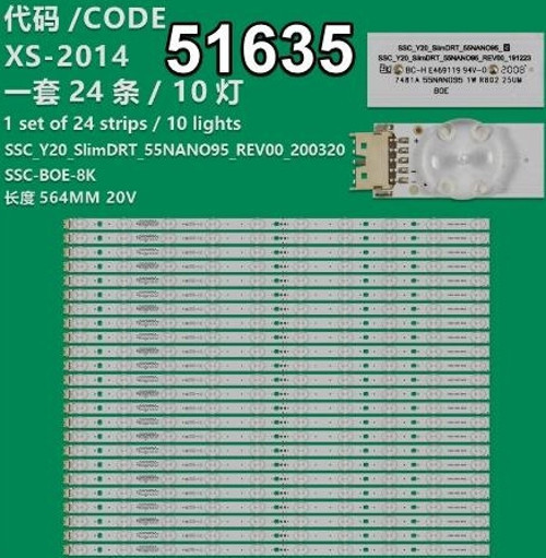WKSET-6635 37301X24 SSC_Y20_SLIMDRT_55NANO95_REV00_200320 24 ADET LED BAR