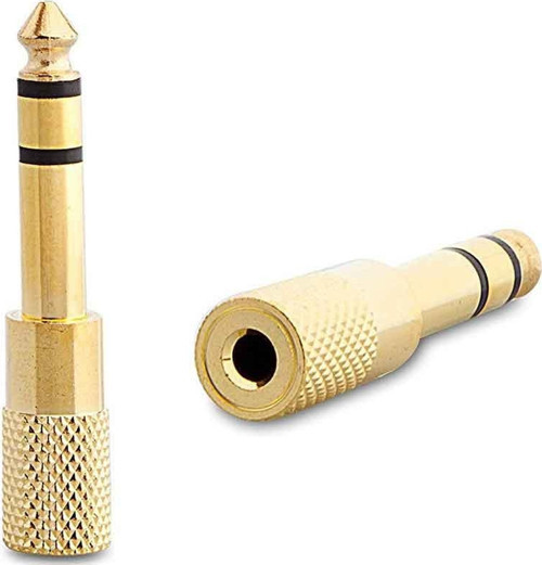 6.3 MM STEREO ERKEK/3.5 MM STEREO DİŞİ METAL GOLD JACK FİŞ ÇEVİRİCİ