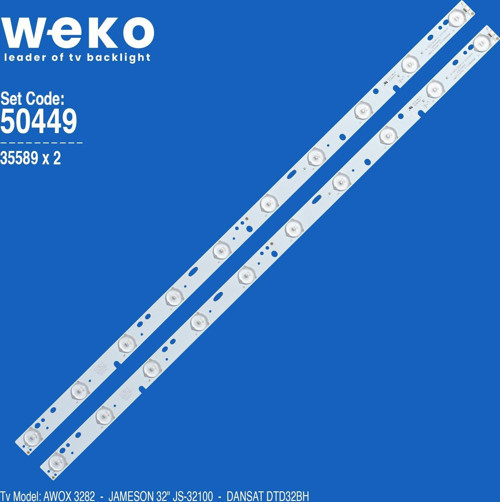 WKSET-5449 35589X2 KJ315D10-ZC14F-03 - 303KJ315034 2 ADET LED BAR
