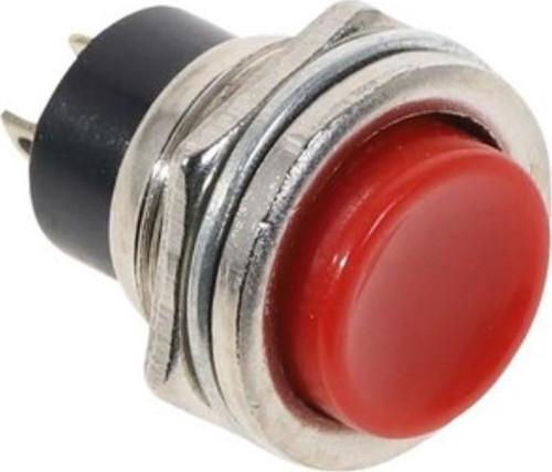 YUVARLAK 16MM KIRMIZI METAL BUTON (DS-212)(IC-180)