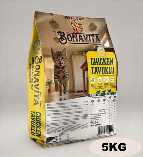 Tavuklu Yavru Kedi Kuru Maması 5kg(2X2.5)