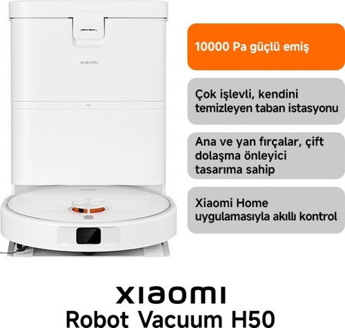 Robot Vacuum H50 Robot Süpürge White