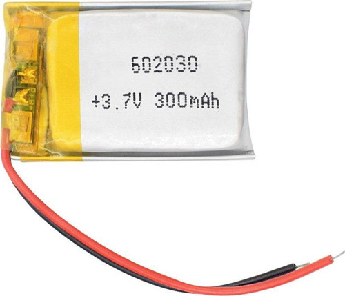 3.7 VOLT 300 MAH LI-ION 602030 LITYUM CİKLET POLİMER PİL