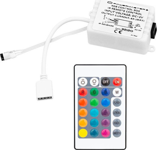 PM-32120 12 VOLT - 6 AMPER 24LÜ KUMANDALI RGB LED KONTROL DEVRESİ