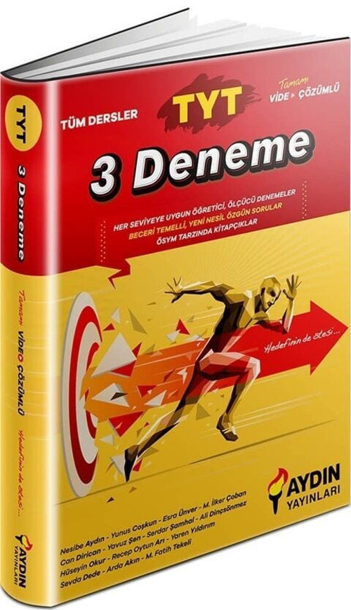 Aydın Yayınları TYT Tüm Dersler 3 Deneme