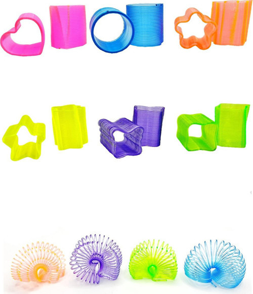 Silindir Şekilli Neon Mavi Stres Yayı Oyuncak Stres Yayı - 3 cm çapında - 1 Adet