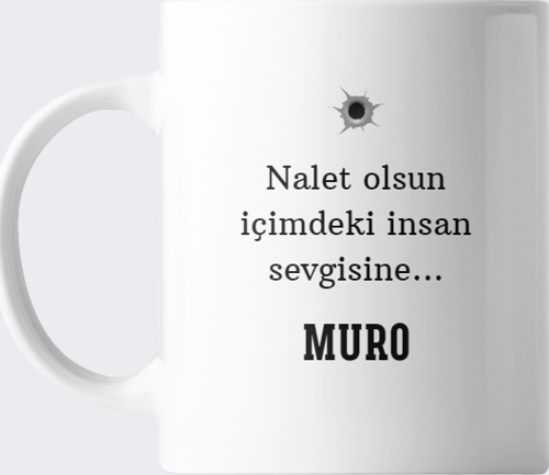 Nalet Olsun İçimdeki İnsan Sevgisine Baskılı Kupa Bardak