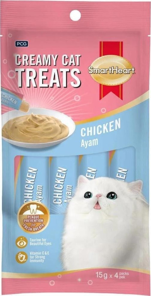 SmartHeart Tavuklu Krema Kedi Ödül 60 Gr 4x15 Gr