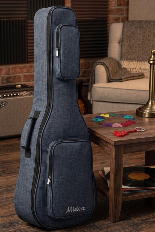 CS-89DBL Özel Tasarım Softcase Klasik Gitar Çantası Gigbag Kılıf (101 cm)