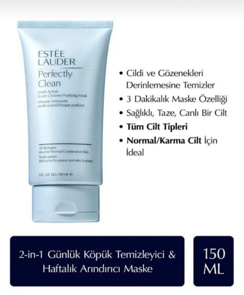 Temizleyici Köpük & Arındırıcı Maske - Perfectly Clean Multi-Action Foam Cleanser 150 Ml