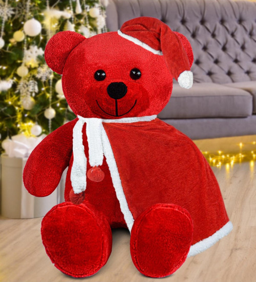 100 Cm Pelerinli Noel Baba Ayıcık Yeni Yıl , Yılbaşı Hediyesi