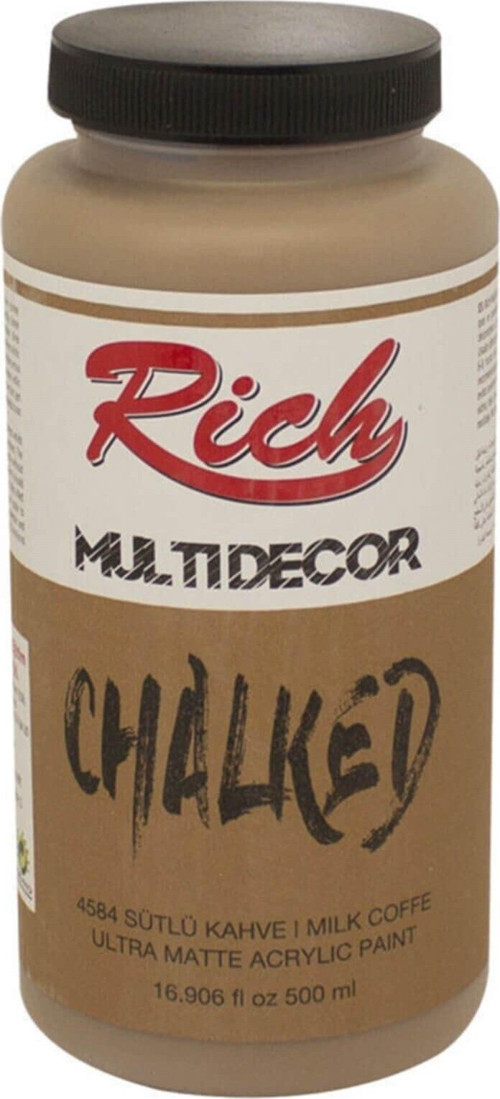 Multi Decor Chalked Akrilik Boya 500 Cc. 4584 Sütlü Kahve - Kahverengi