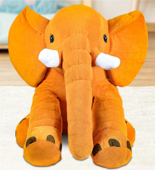 Uyku Arkadaşım Fil - Büyük Yumuşak Peluş Fil 85 Cm
