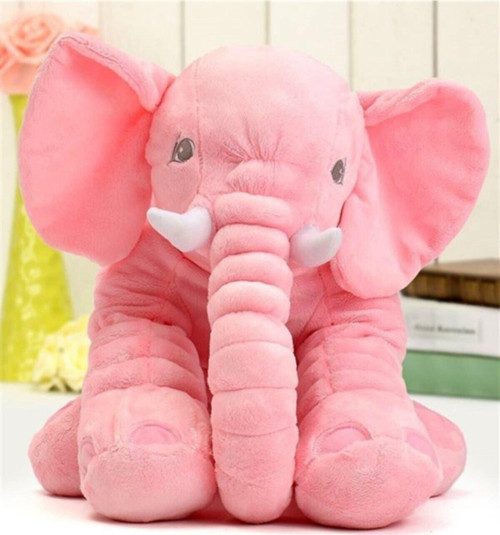 Yumuşacık Uyku Arkadaşı Pembe Fil Tam 65 Cm Boyunda