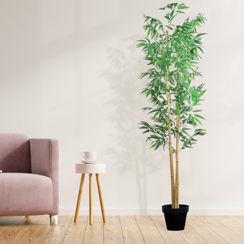 Yapay Ağaç 4 Gövdeli Bambu Ağacı 185 cm 1.Kalite Yapay Çiçek