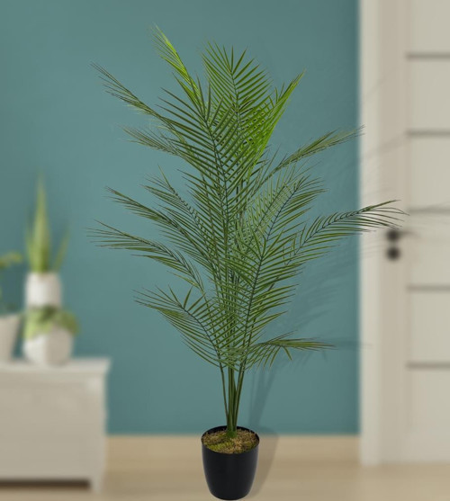 Yapay Ağaç Areka Ağacı Palmiye Ağacı Salon Bitkisi Yapay Areka 130 cm 20 Yaprak