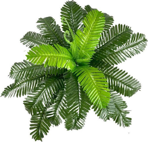 Yapay Çiçek Cycas Aşk Merdiveni Eğrelti Otu Sıkas Bitkisi 24 Yaprak 45*60 cm Yapay Bitki