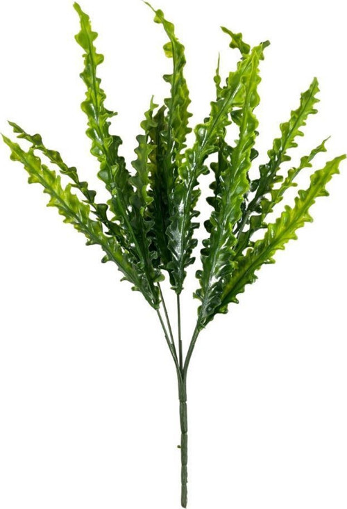 Yapay Çiçek Kıvırcık Saz Yeşil 5 Dallı 40*20cm Aradal Garnitür Çiçek