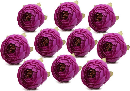 Yapay Çiçek Erengül Kafa 10lu Kelle Pastel Renkler Fuşya