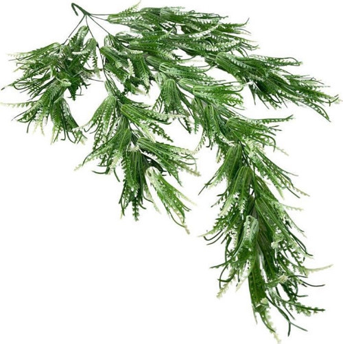 Yapay Çiçek Sarkan Çiçek Yeşil Beyaz Fern723 Yapay Sarmaşık 70*30cm UV Katkılı Güneşe Dayanıklı