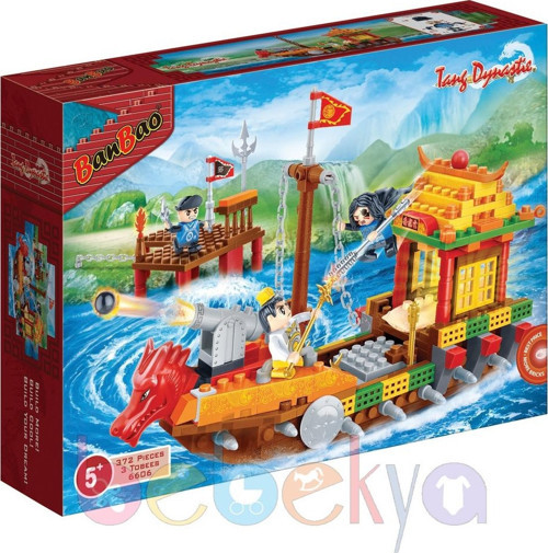 Lego ile Uyumlu 372 Parçalı Savaşcı Korsan Ninja Gemisi Ninja Lego Seti